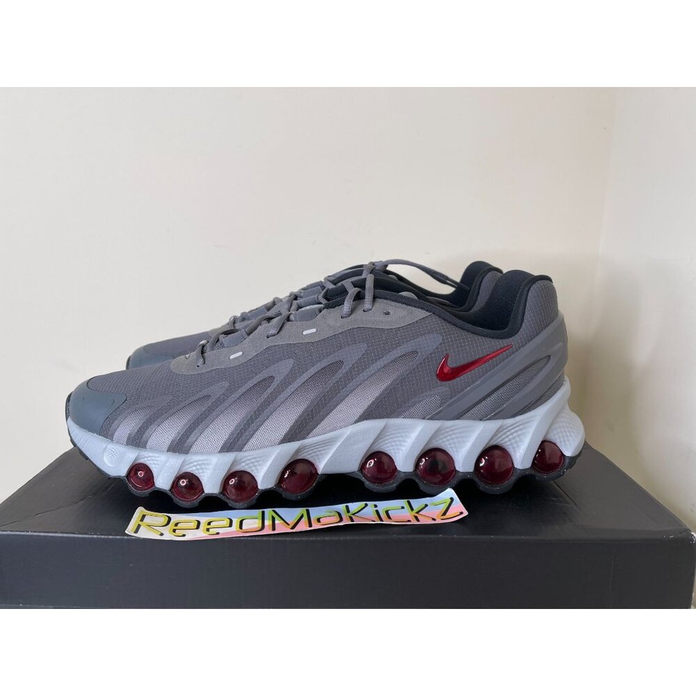 Nike Air Max DN8 Iron Grey Bright Crimson Mens FQ7860 005